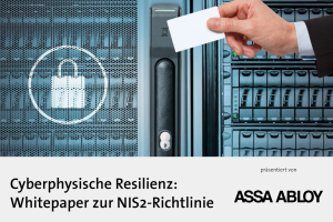 Anlaufbild Whitepaper Assa Abloy Cyberphysische Resilienz
